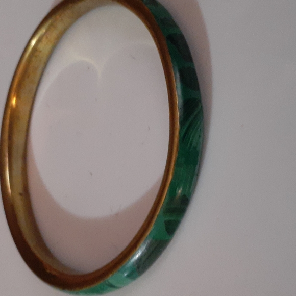 VTG 💖 SOLDREAL Brass Enamel Bangle Bracelet - Picture 6 of 6